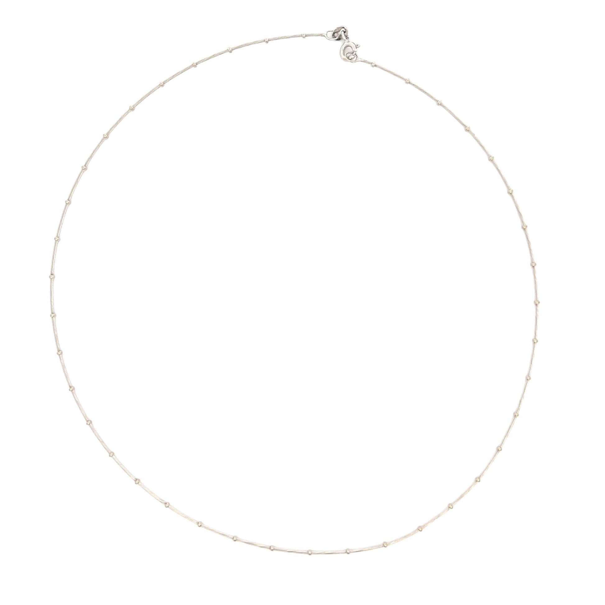 18ct fine beaded chain necklace 07001370NecklaceRetroGold