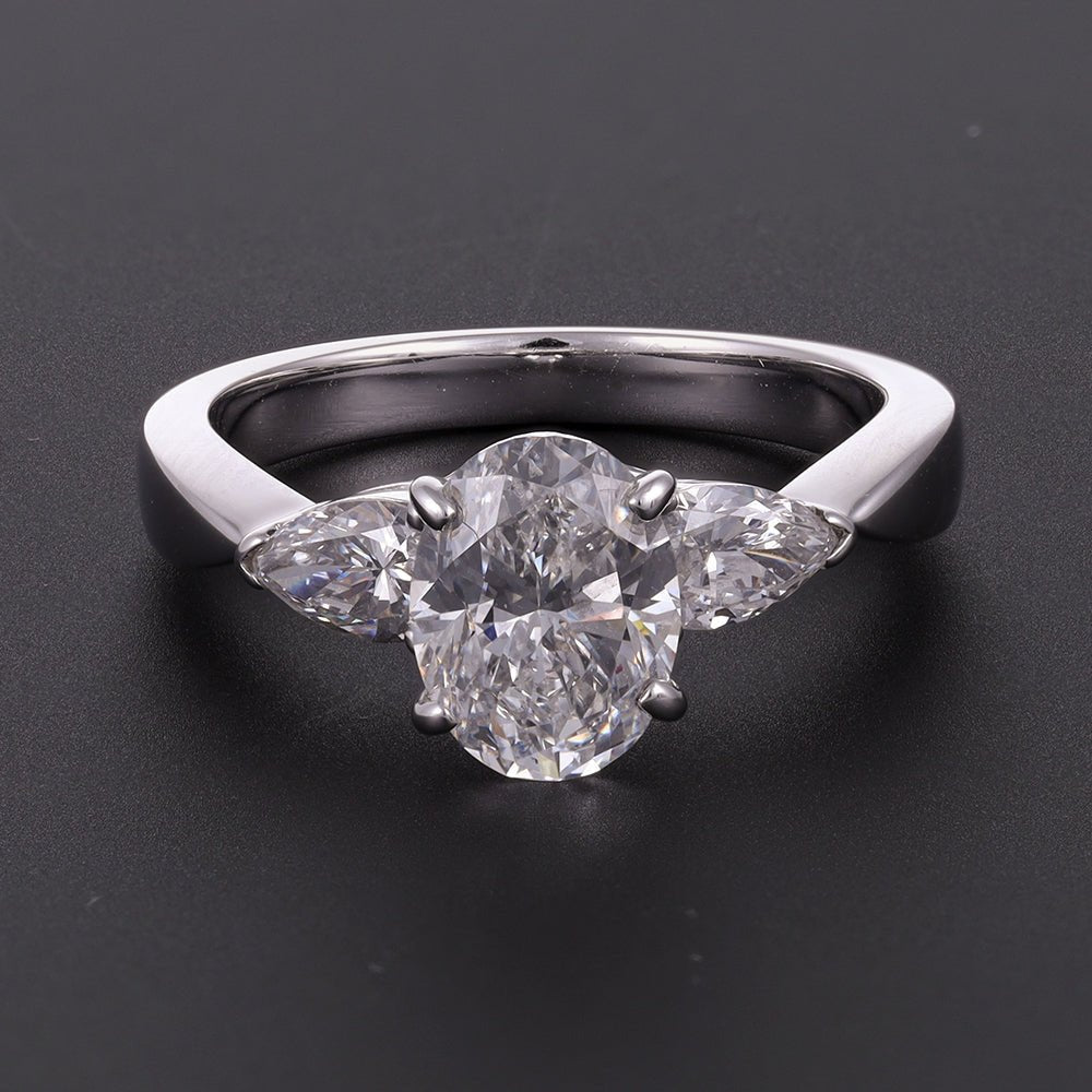 18ct White Gold 1.96ct F/SI2 Diamond Engagement Ring 5132RingsRetroGold