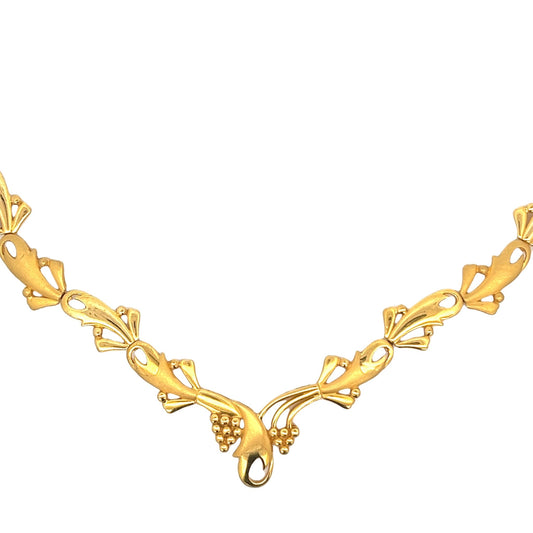 22ct elegant golden necklace 07001331NecklaceRetroGold