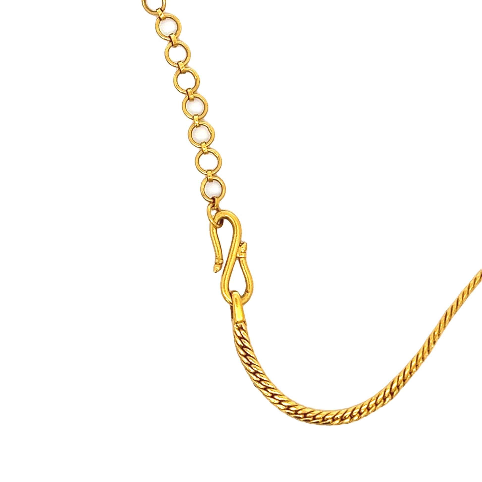 22ct yellow gold elegant necklace 07001332NecklaceRetroGold