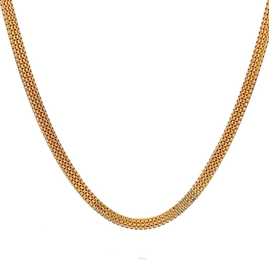 22ct solid gold necklace 002295ChainRetroGold