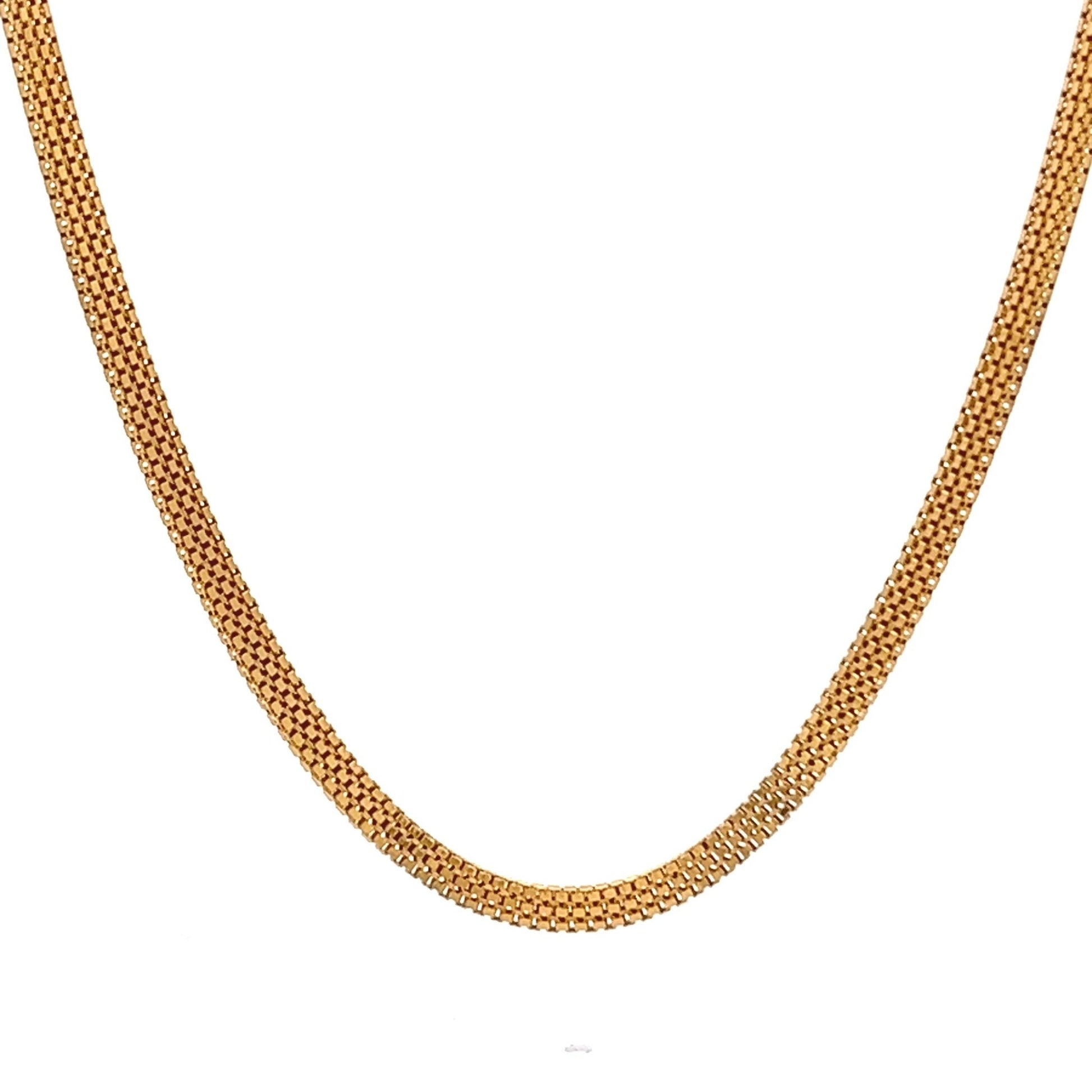 22ct solid gold necklace 002295ChainRetroGold