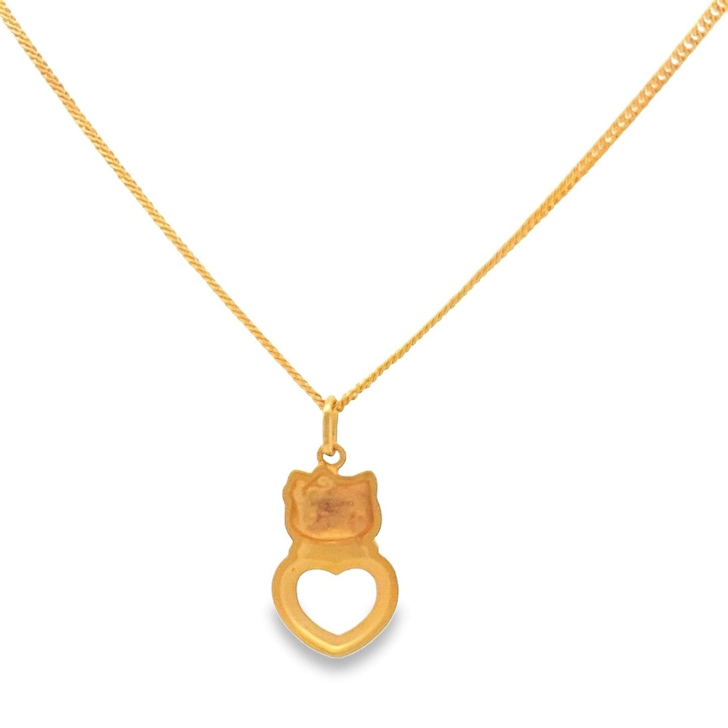24ct solid gold necklace 006617NecklaceRetroGold