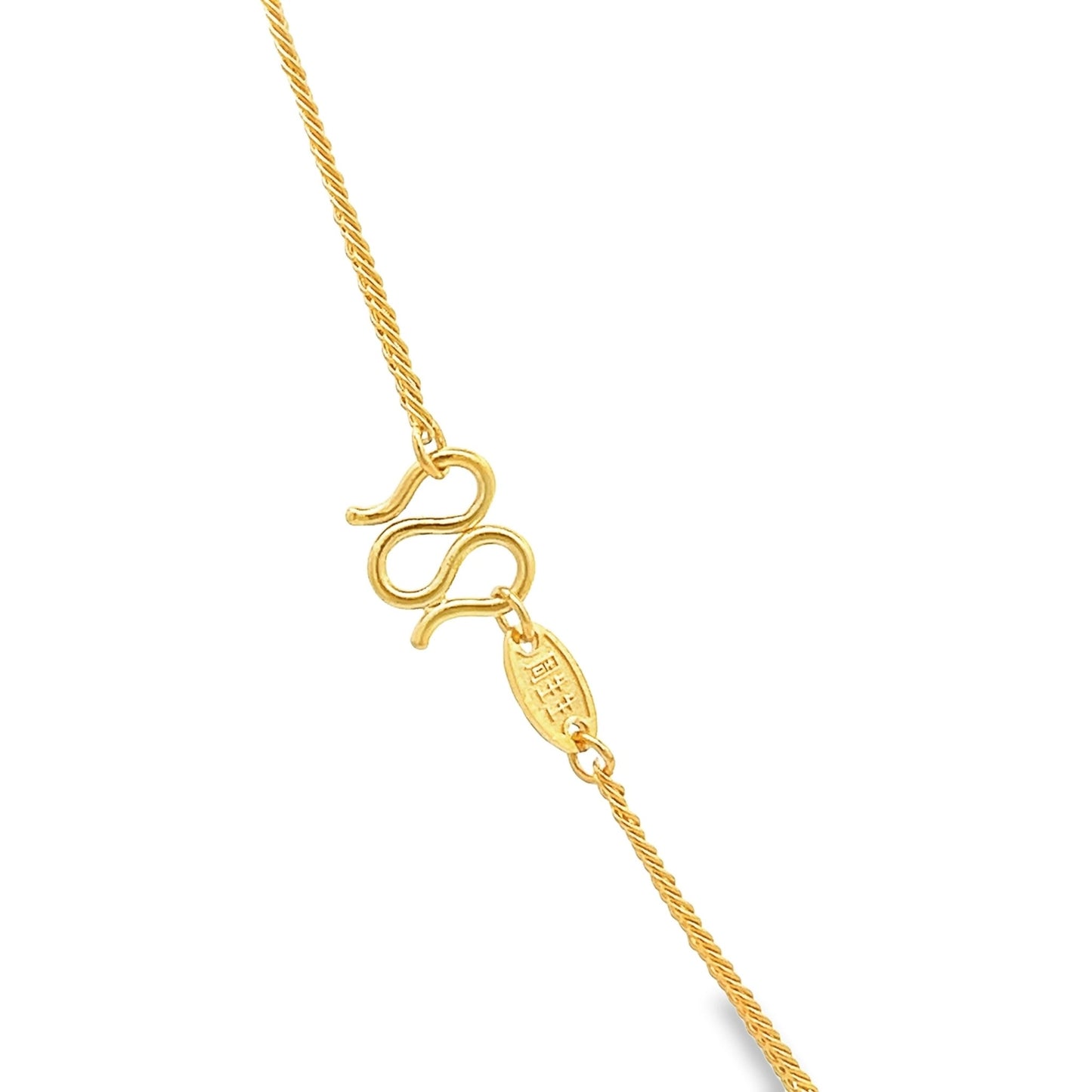 24ct solid gold necklace 006617NecklaceRetroGold