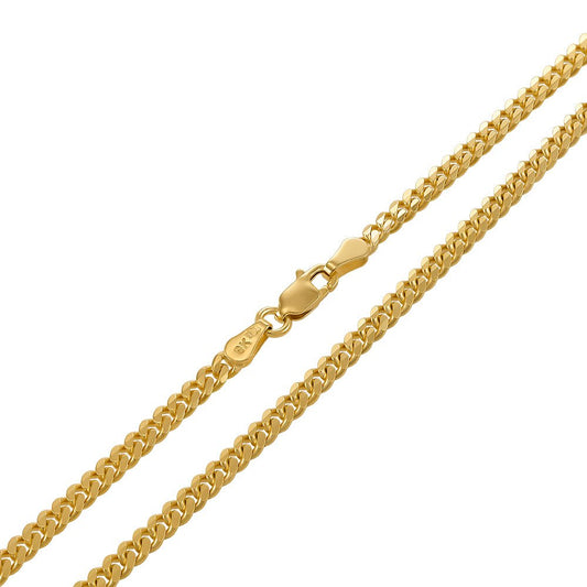 9ct Solid Yellow Gold Curb 4mm CNM01136