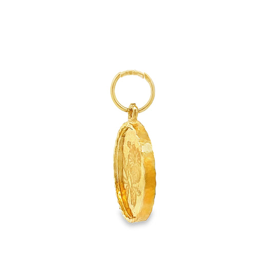 New 22ct yellow gold pendant BF823-PD12