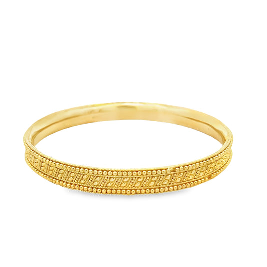 New 22ct yellow gold bangle 02020544