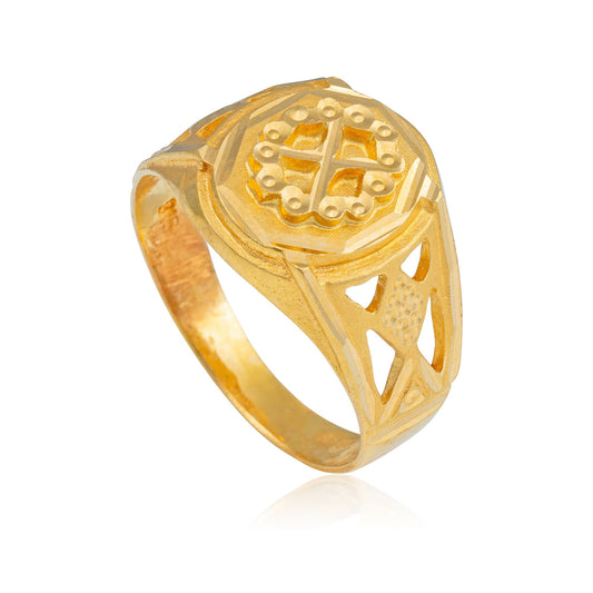 22ct yellow gold ring for men 02026941