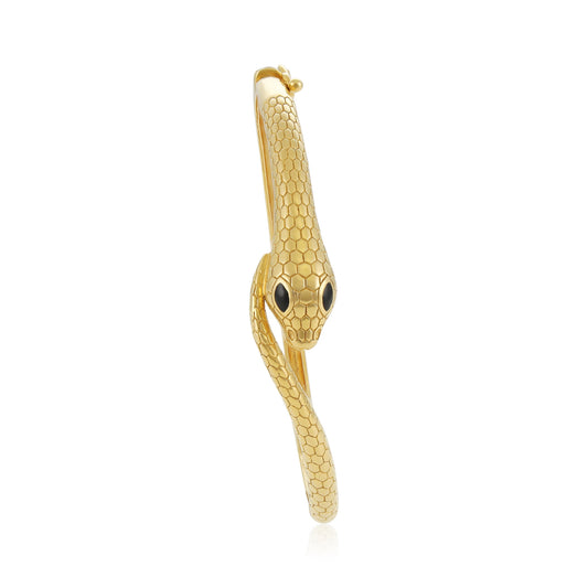 22ct yellow gold snake bangle 02027992