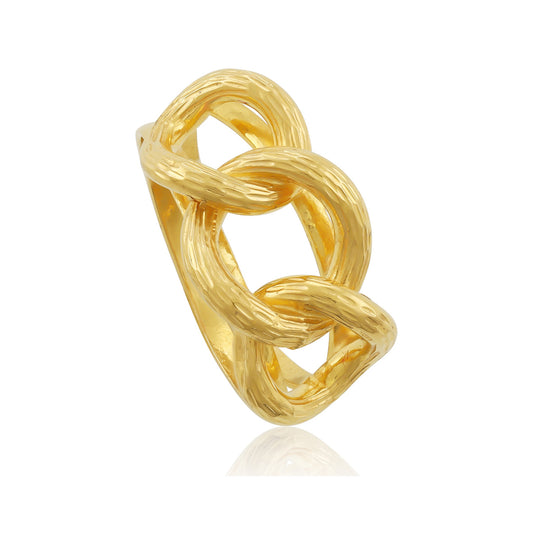 22ct yellow gold ring with knot design 02028454