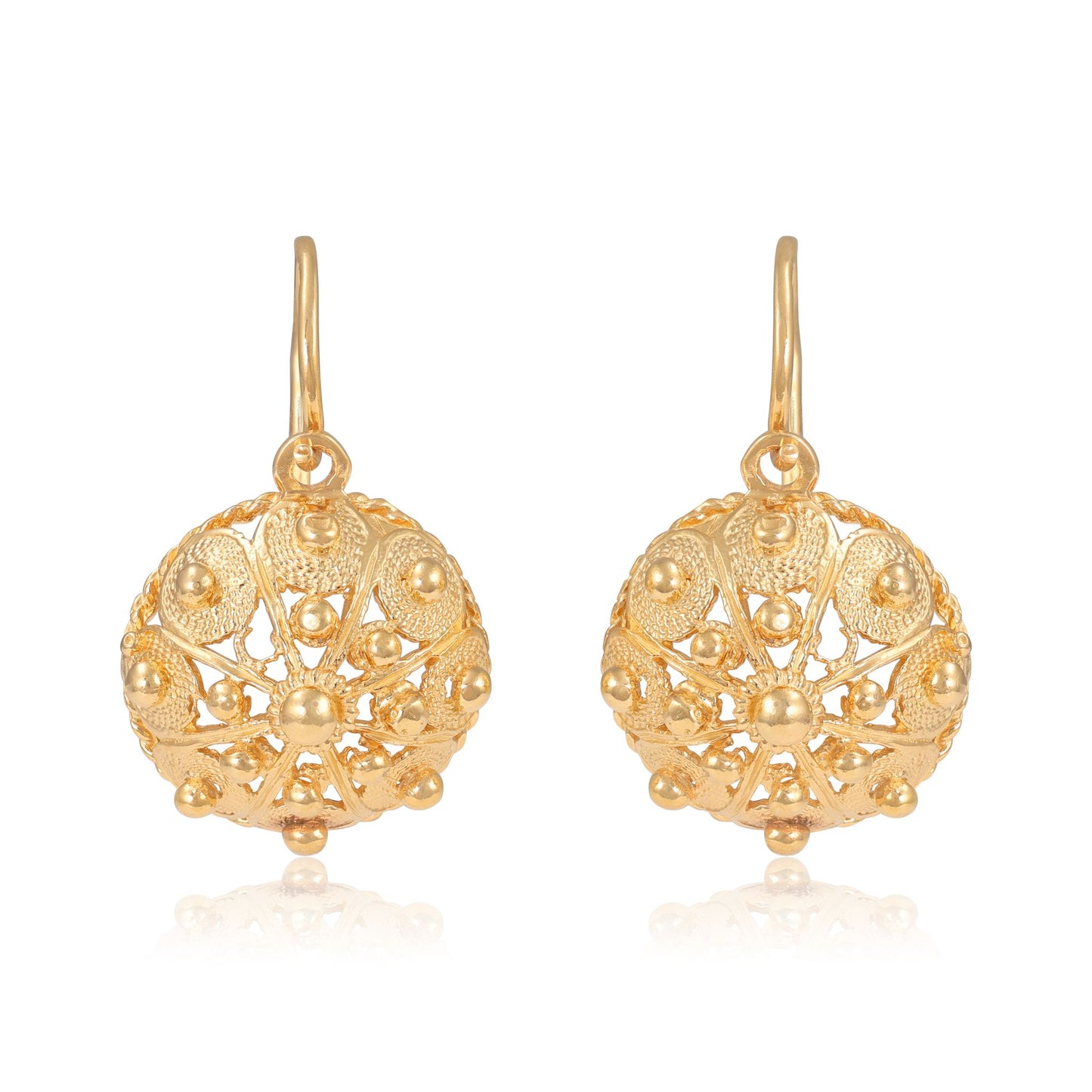 14ct yellow gold earrings 08001112