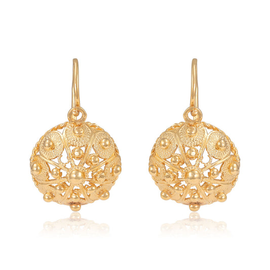 14ct yellow gold earrings 08001112