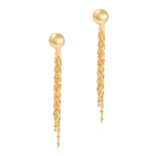 18ct yellow gold drop earrings 03002212