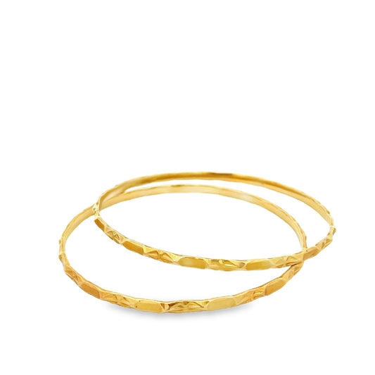 22ct yellow gold second-hand bangle set FCA06010742-2