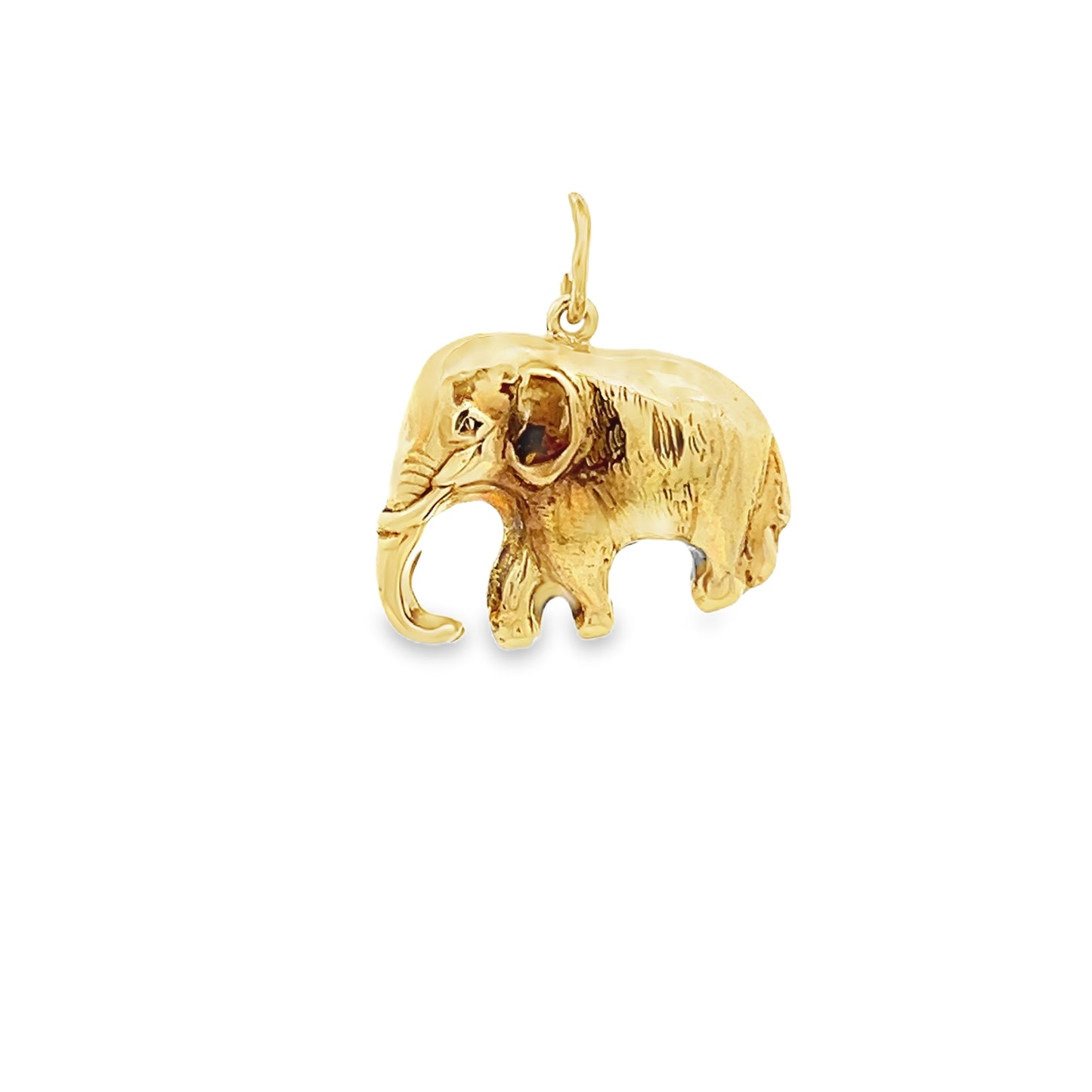 14ct yellow gold Elephant pendant 00006361