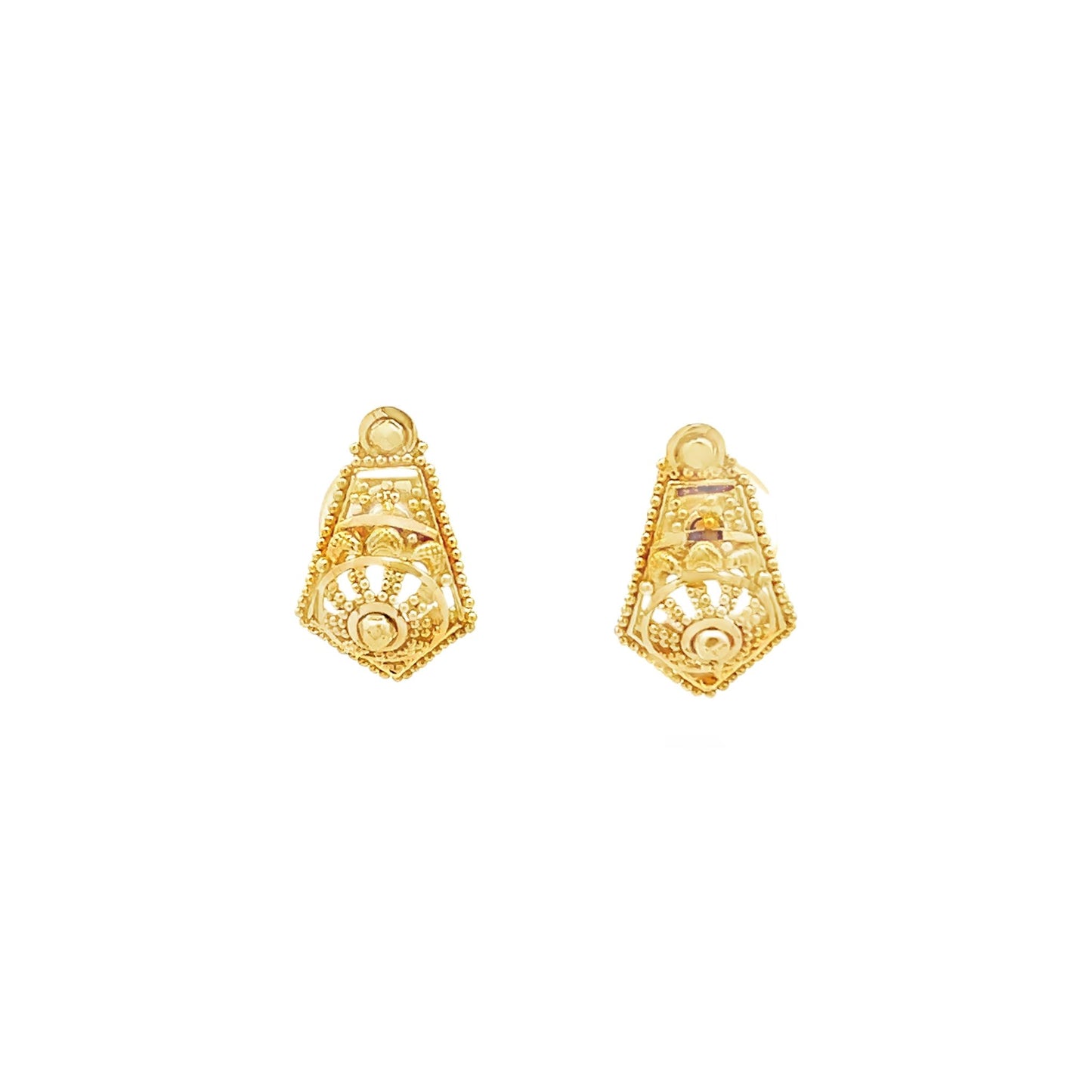 New 22ct yellow gold earrings 02020632