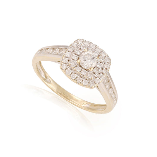 18ct yellow gold diamond ring 08001105