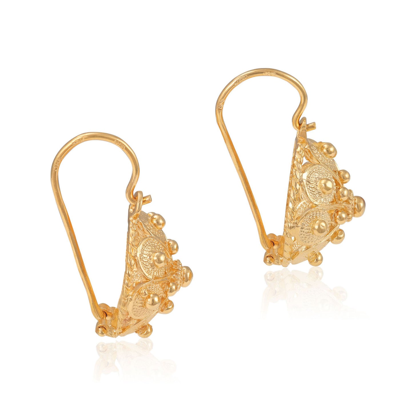 14ct yellow gold earrings 08001112