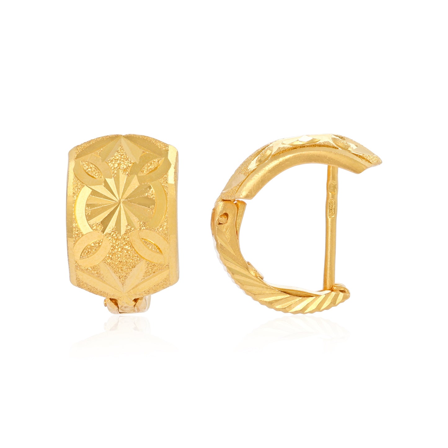 22ct yellow gold earrings 06004154