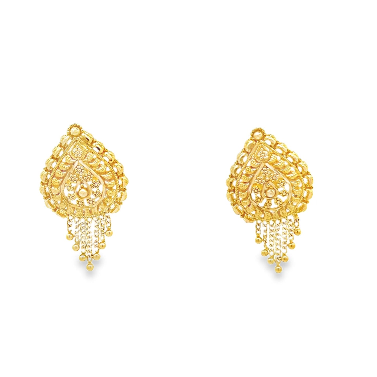 New 22ct yellow gold earrings 02020691