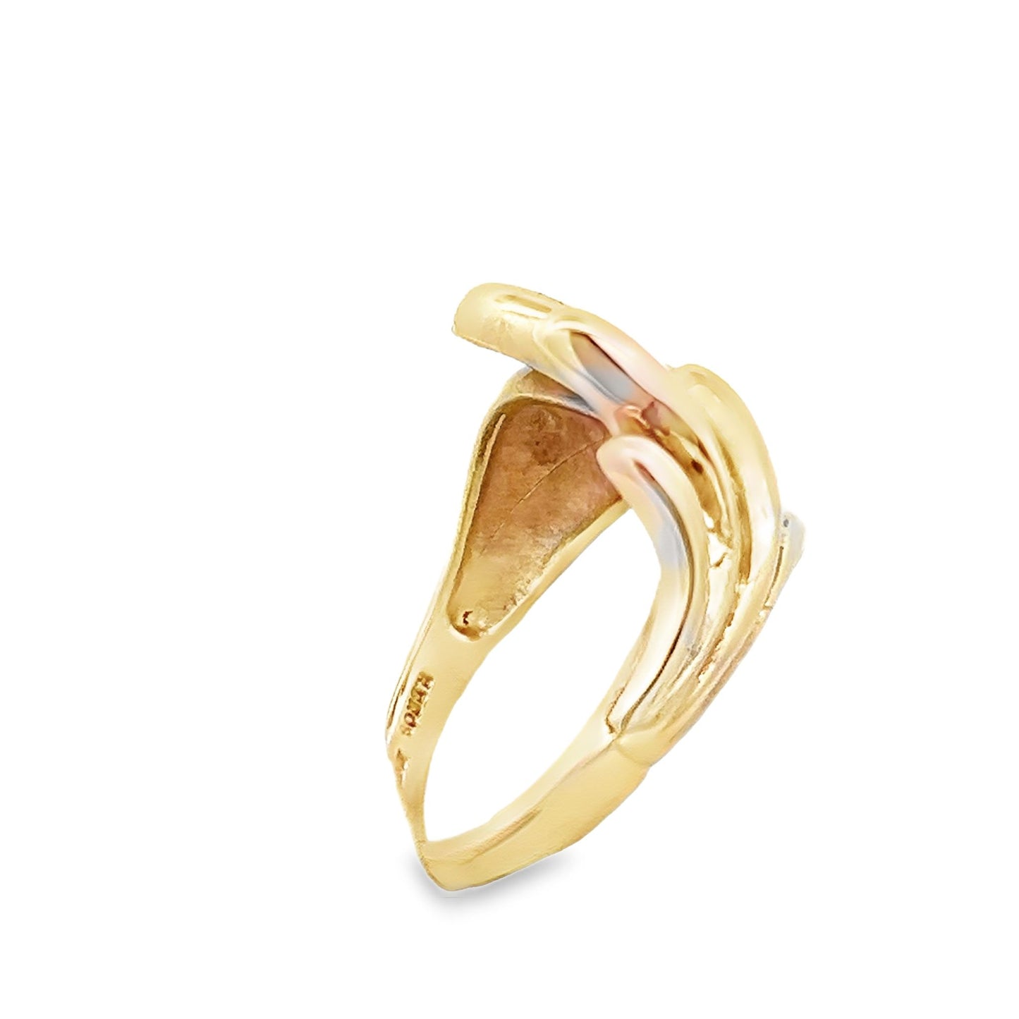 9ct yellow gold vintage ring 08001878