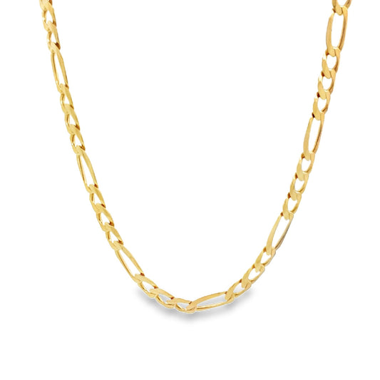 9ct yellow gold Pre-owned Figaro chain 6153