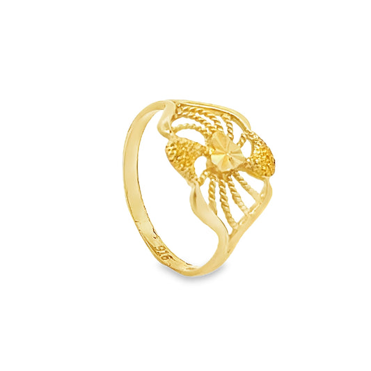 New 22ct yellow gold heart design ring 02020962