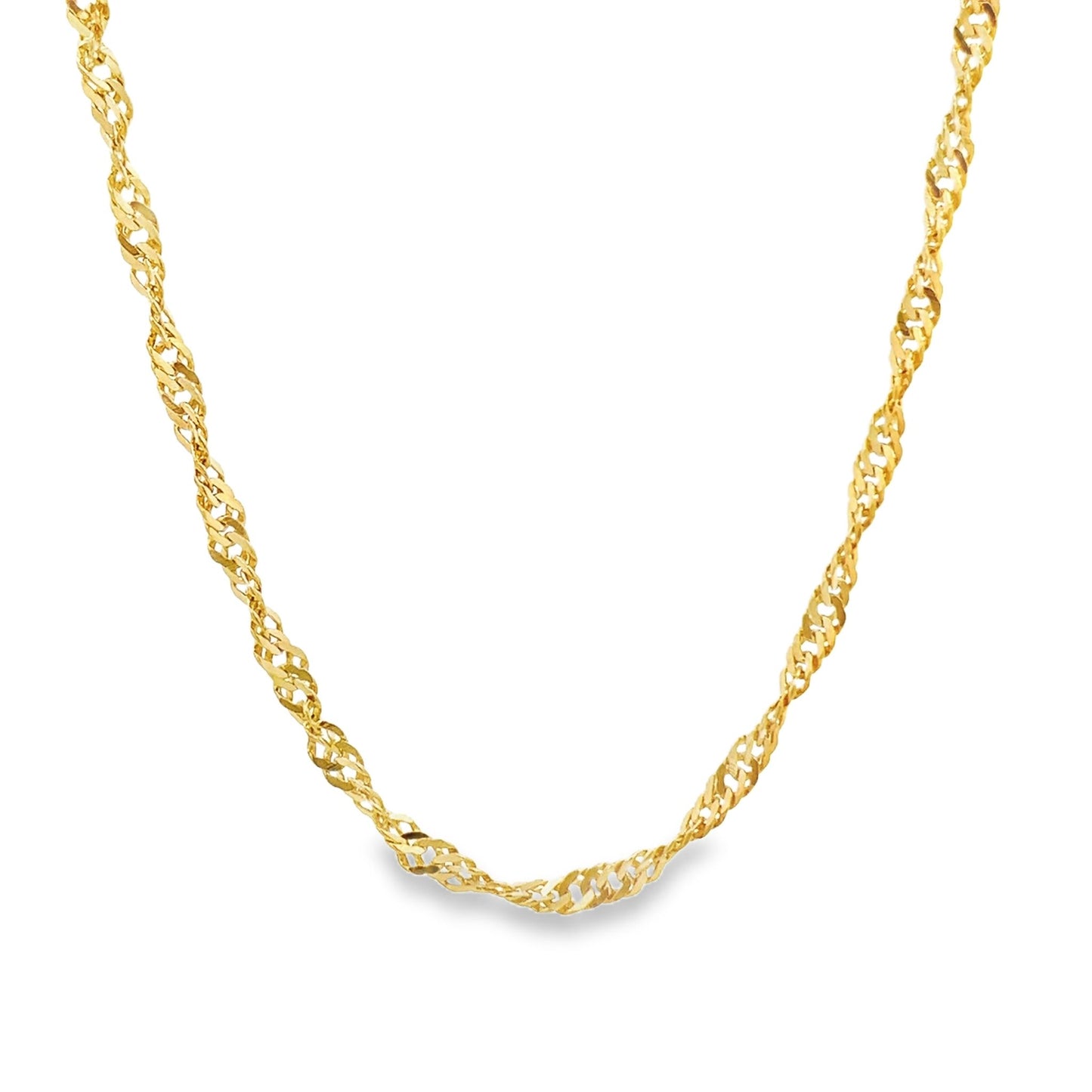 New 22ct yellow gold twisted chain 02022845