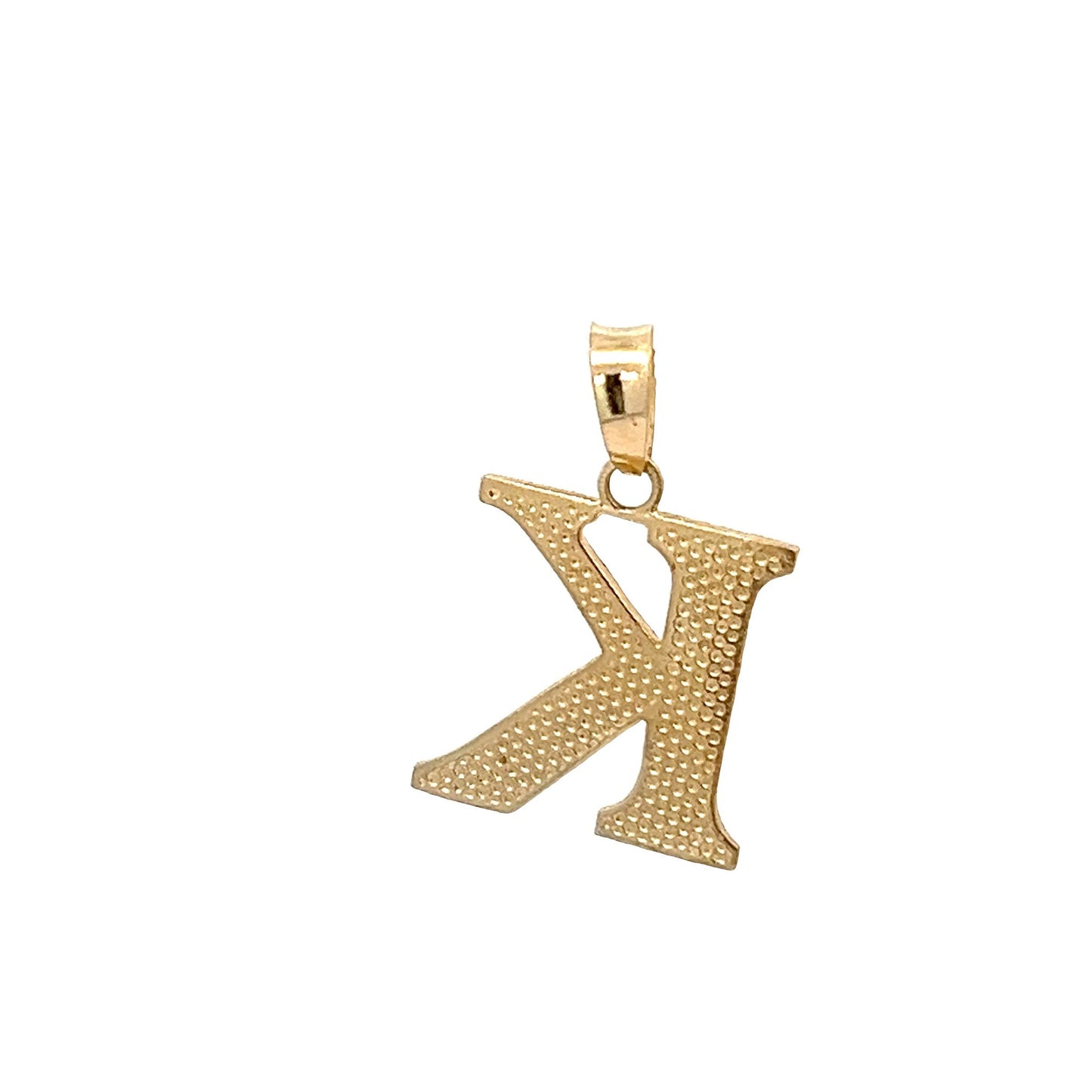 18ct gold letter K pendant 07001368