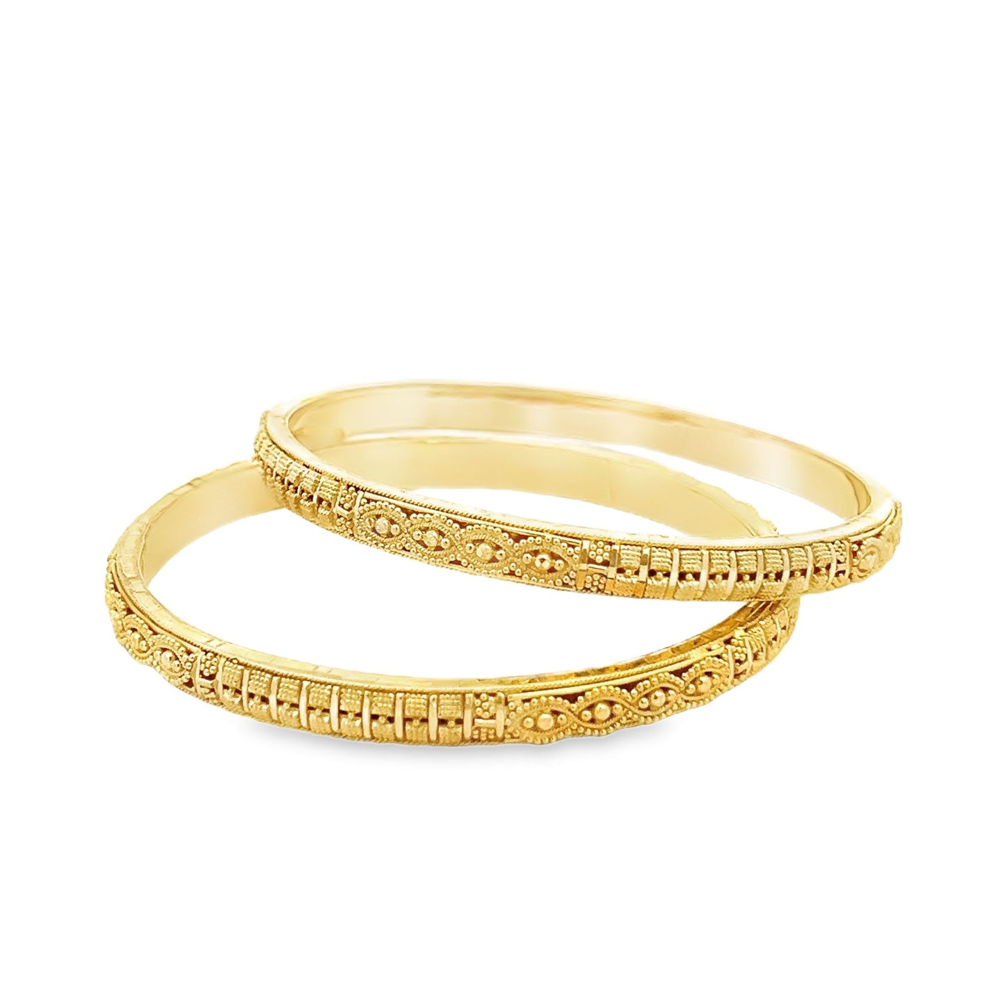 22ct yellow gold second-hand bangle set FCA06010866-3