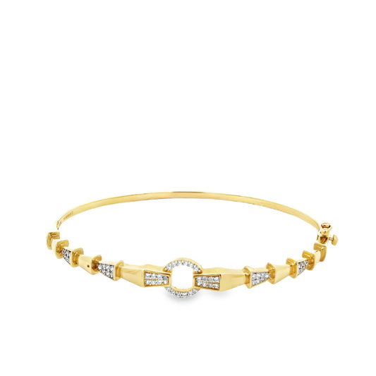 New 14ct yellow gold bangle 02021176