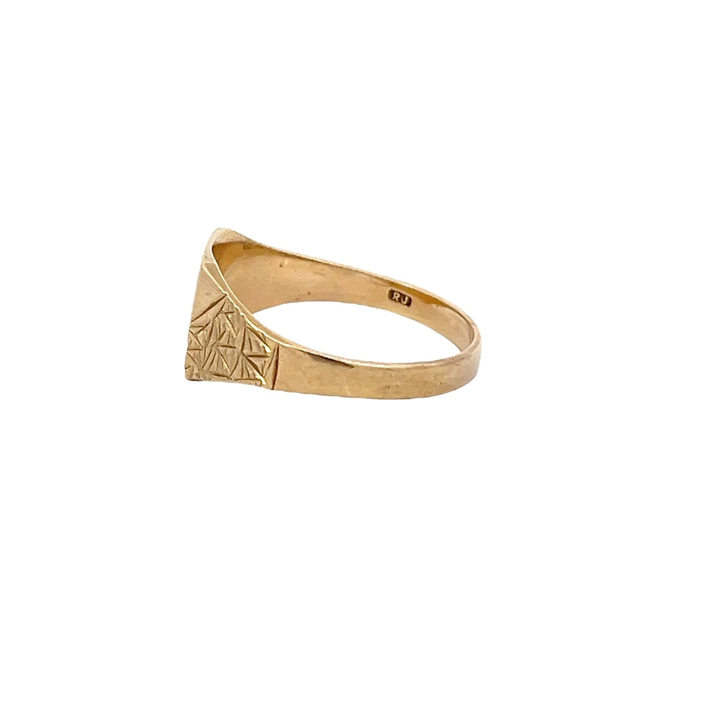 9ct yellow gold pre-owned ring 08000850