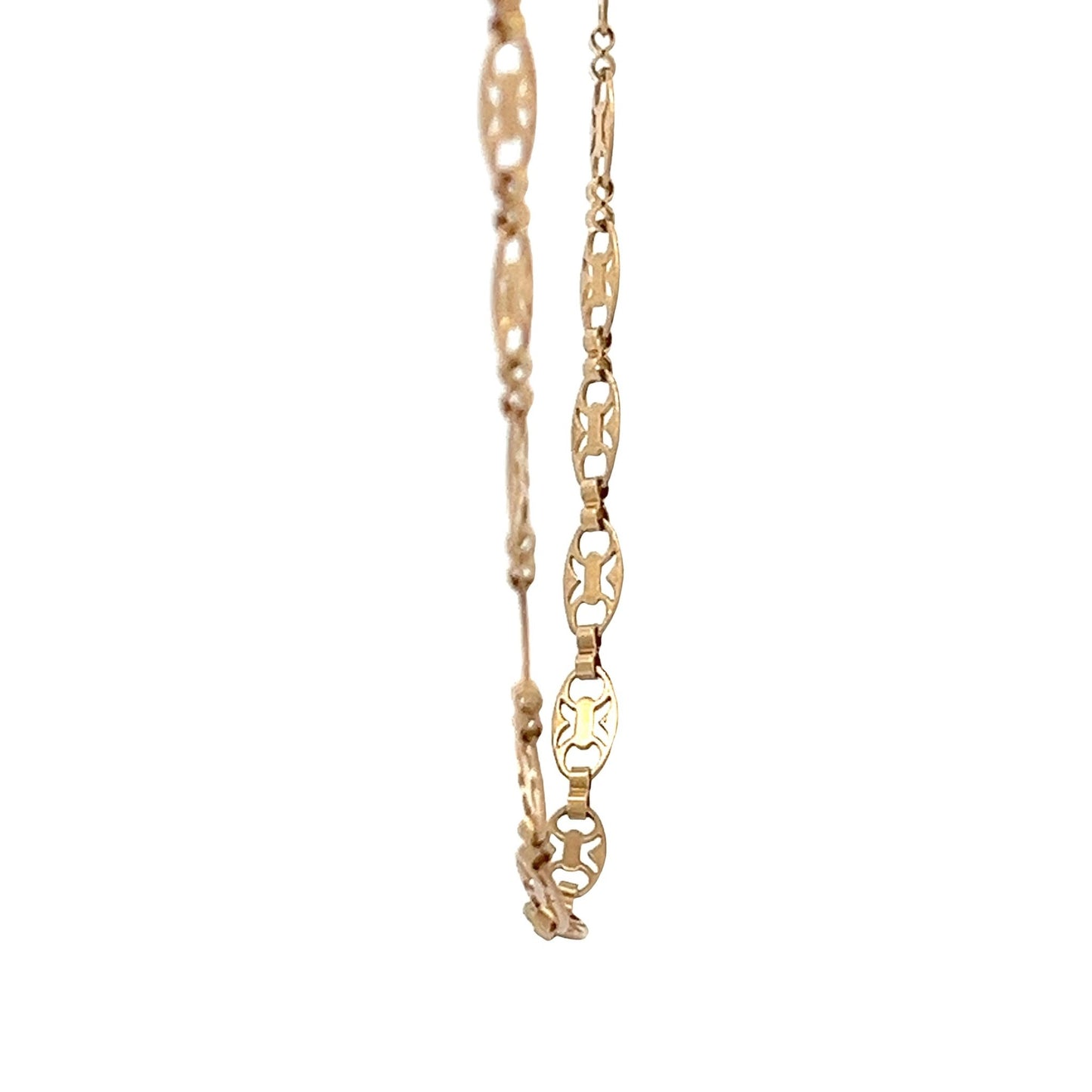 14ct yellow gold art deco style necklace 08000817ChainRetroGold