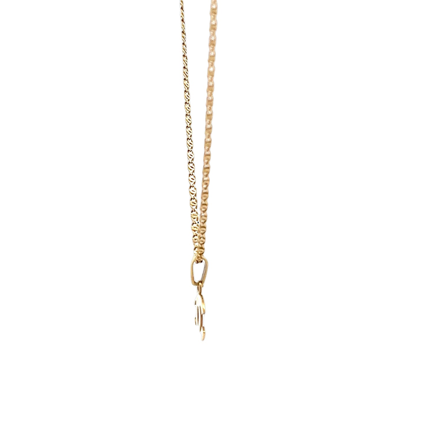 18ct yellow gold second-hand chain with pendant 05001188