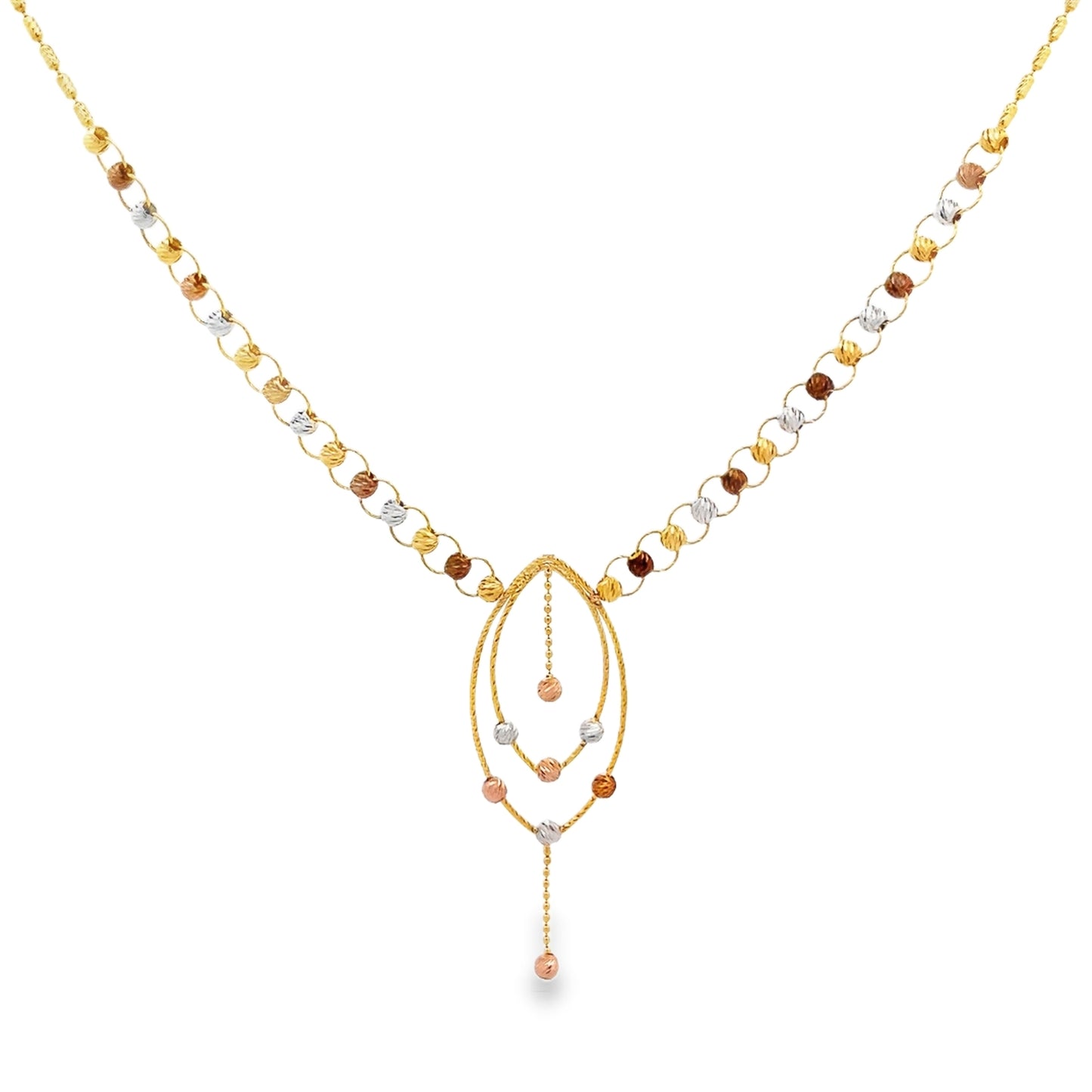 New 22ct multicolour gold elegant necklace BF823-NK7