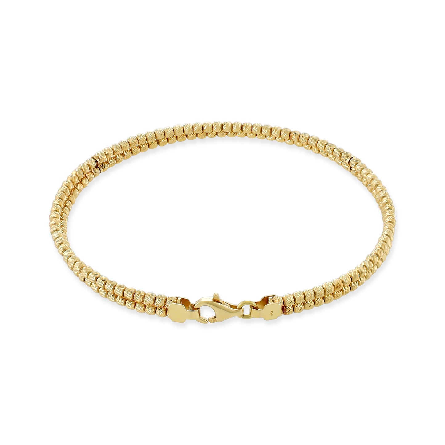 18ct yellow gold ball design bracelet 07001474