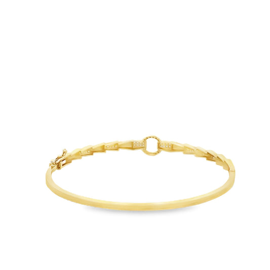 New 14ct yellow gold bangle 02021178