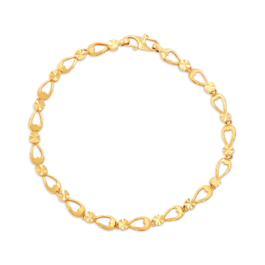 22ct yellow gold second-hand bracelet 01002944