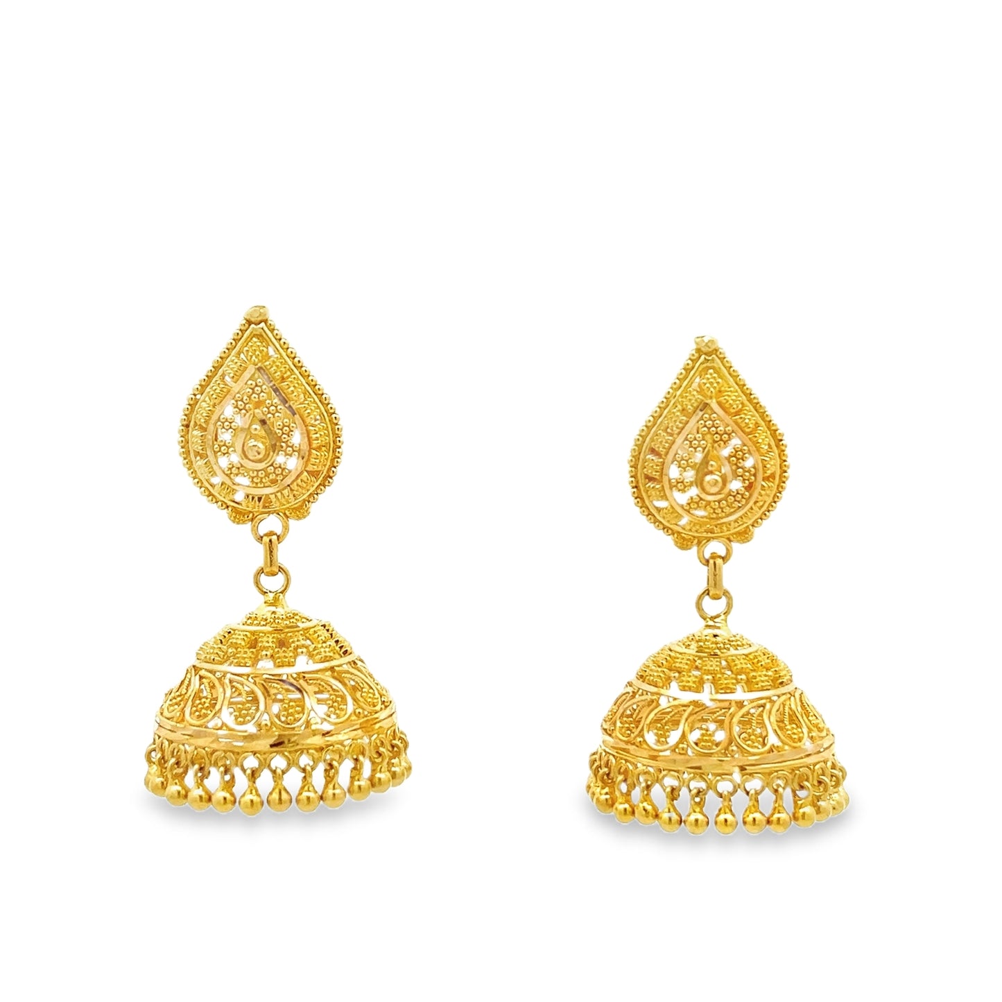 New 22ct yellow gold earrings 02022914