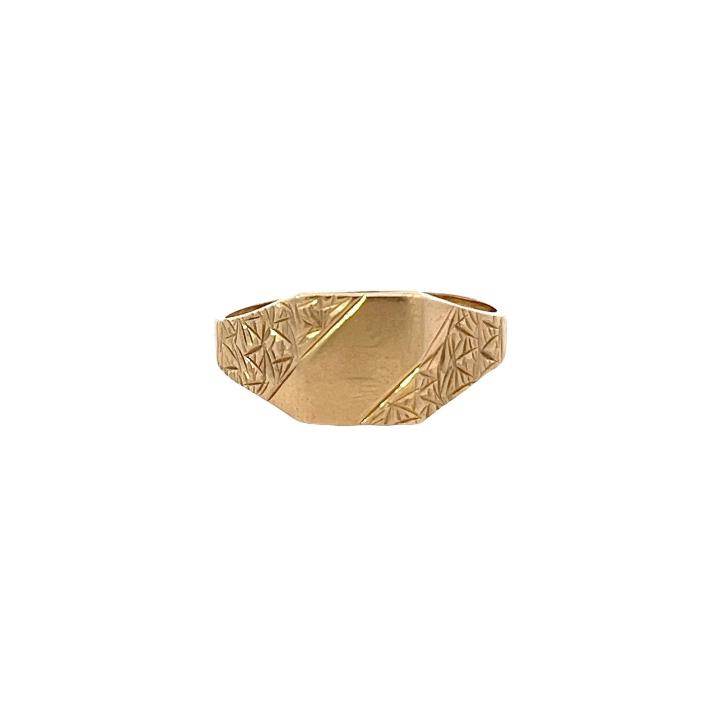 9ct yellow gold pre-owned ring 08000850