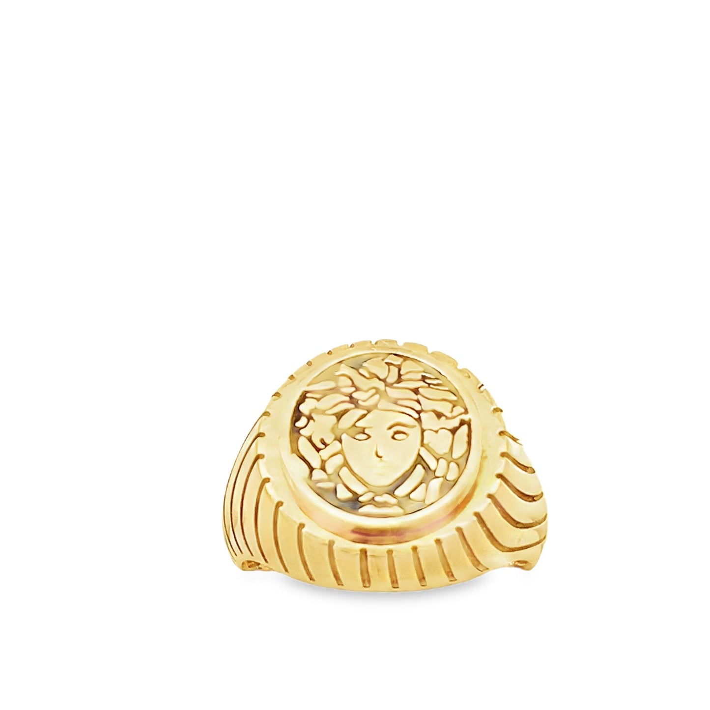 New 22ct gold Medusa ring 02018096