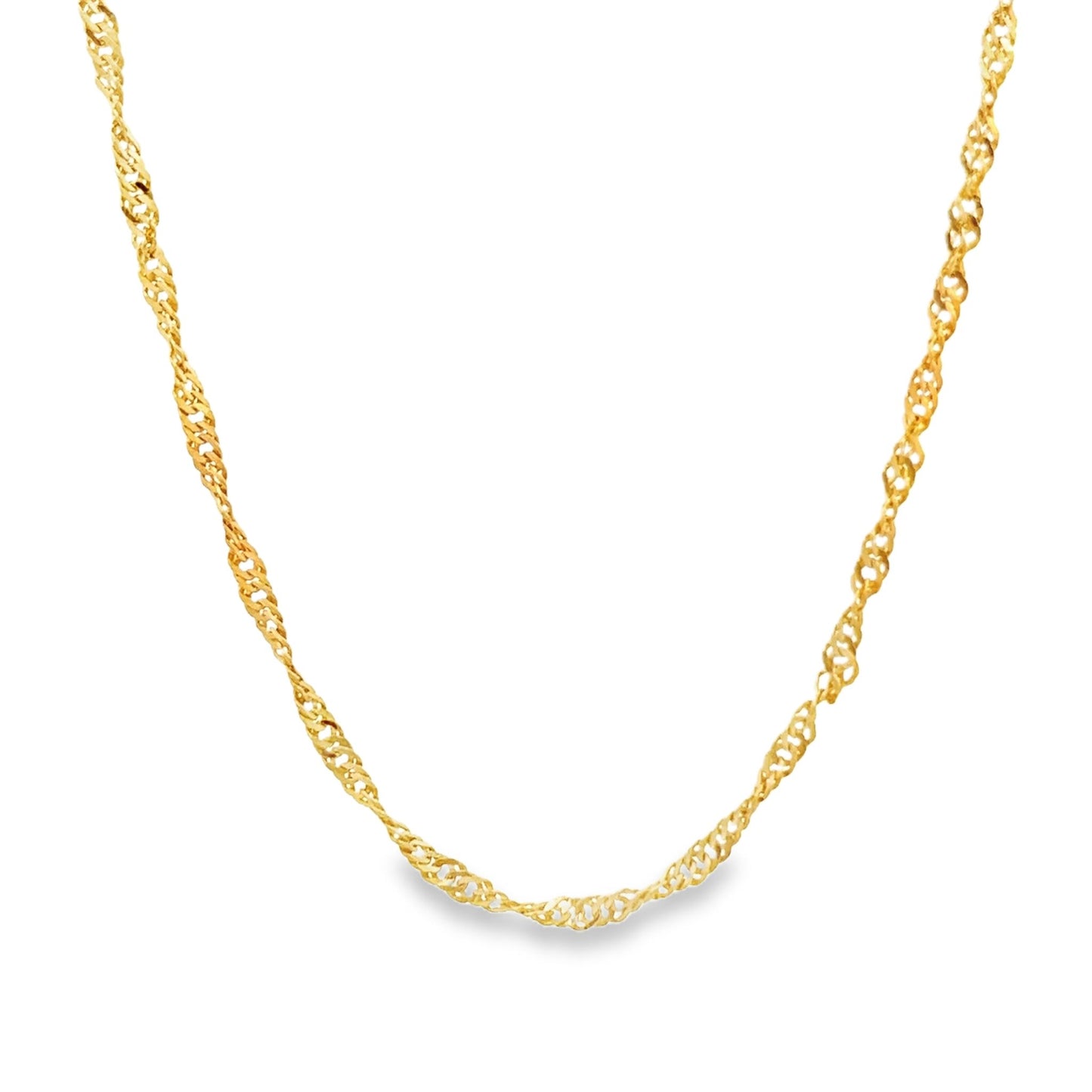 New 22ct yellow gold twisted chain 02022841