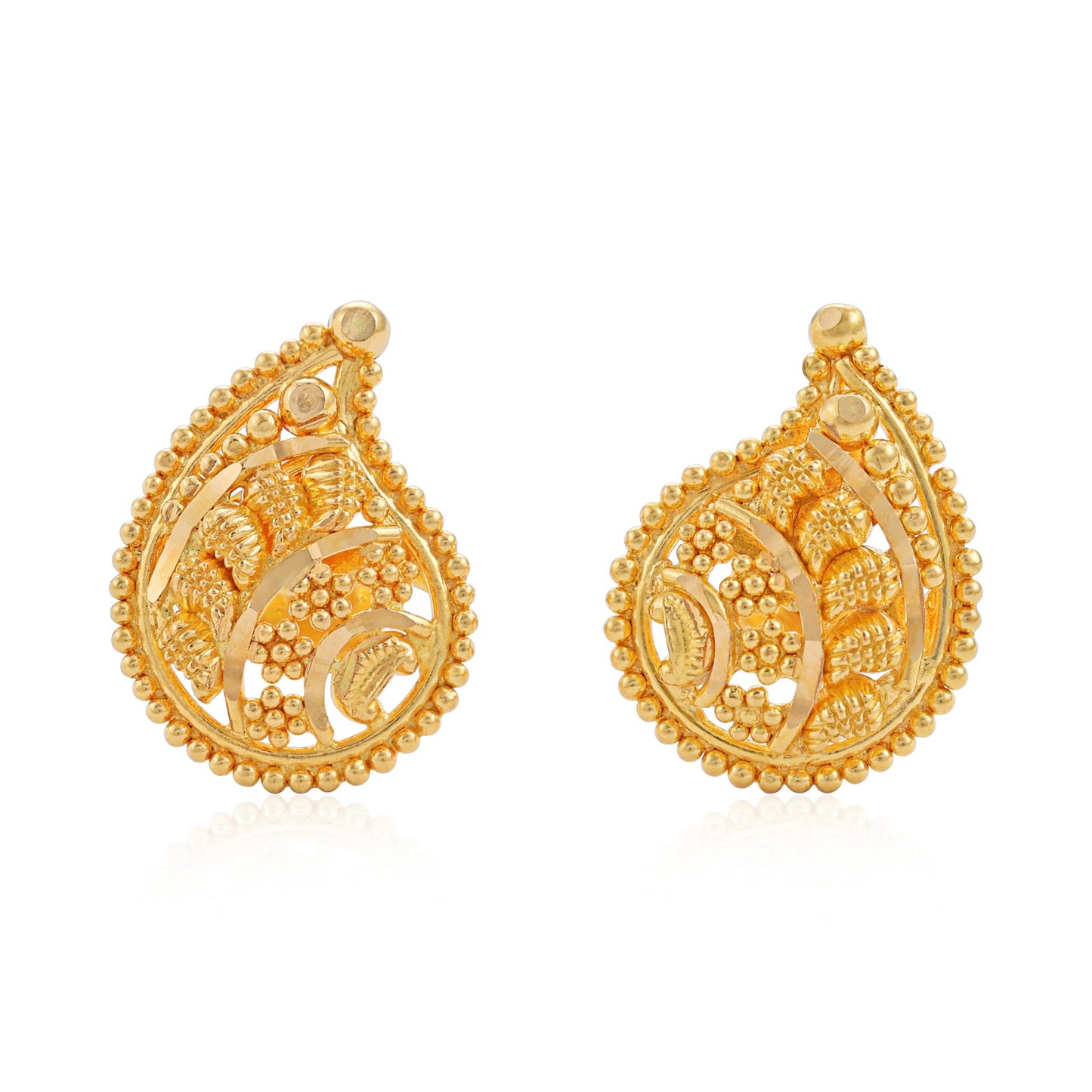 New 22ct yellow gold earrings 02017882