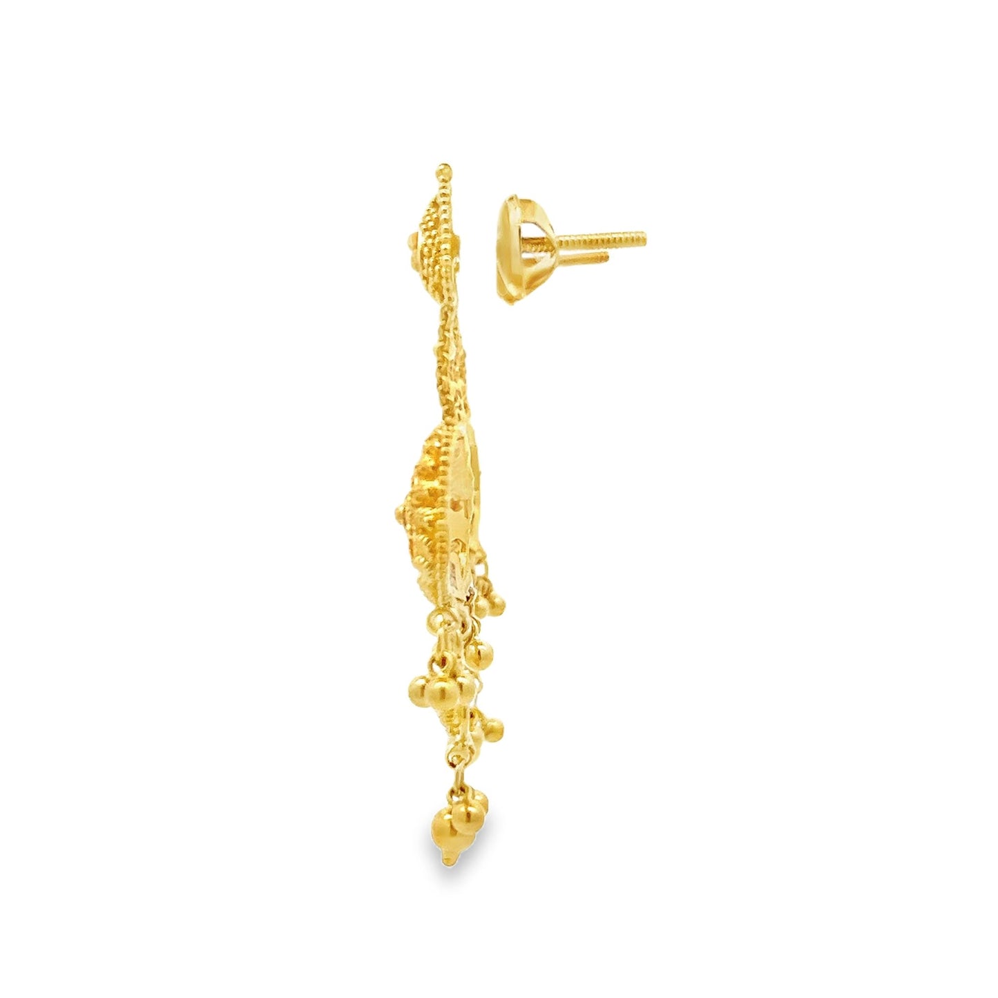 New 22ct yellow gold earrings 02017667