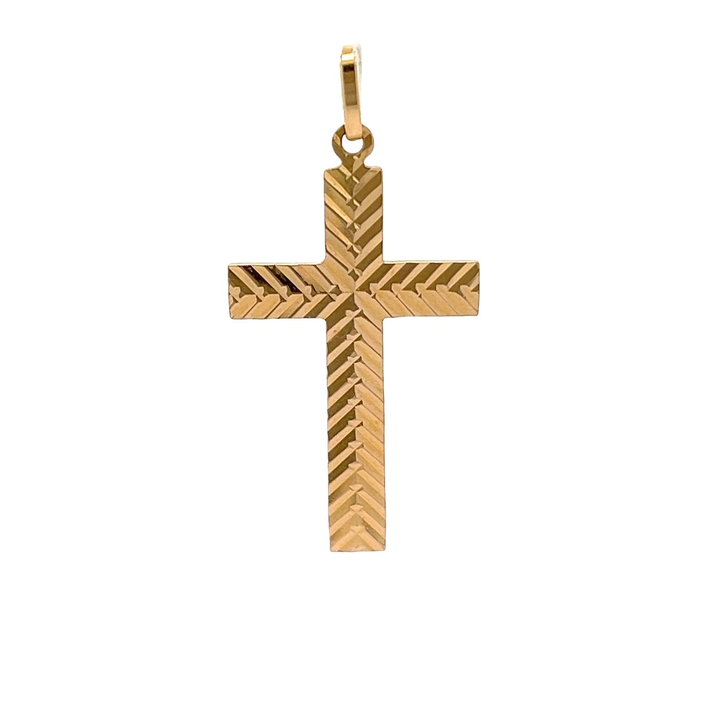 18ct yellow gold pre-loved cross 01002325