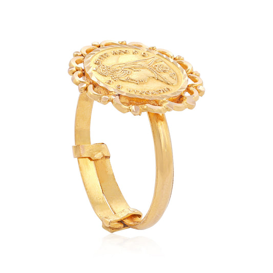 18ct yellow gold cocktail ring 01002334