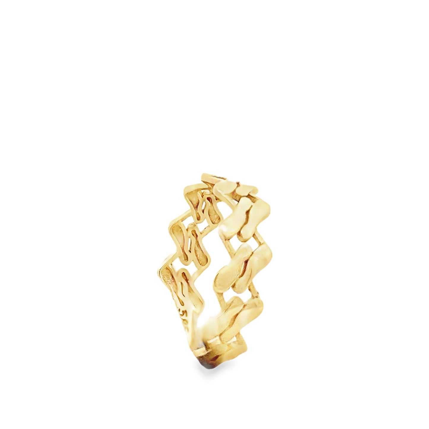 New 14ct yellow gold ring 02021418