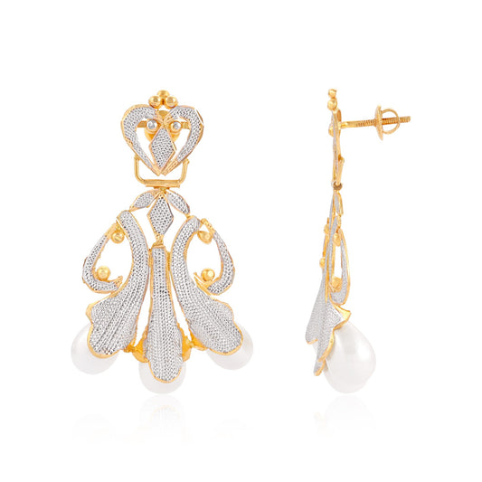 22ct yellow gold earrings with stones 07002443