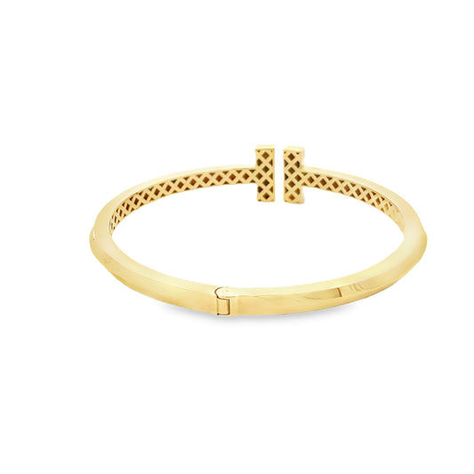 New 14ct yellow gold bangle 02021170