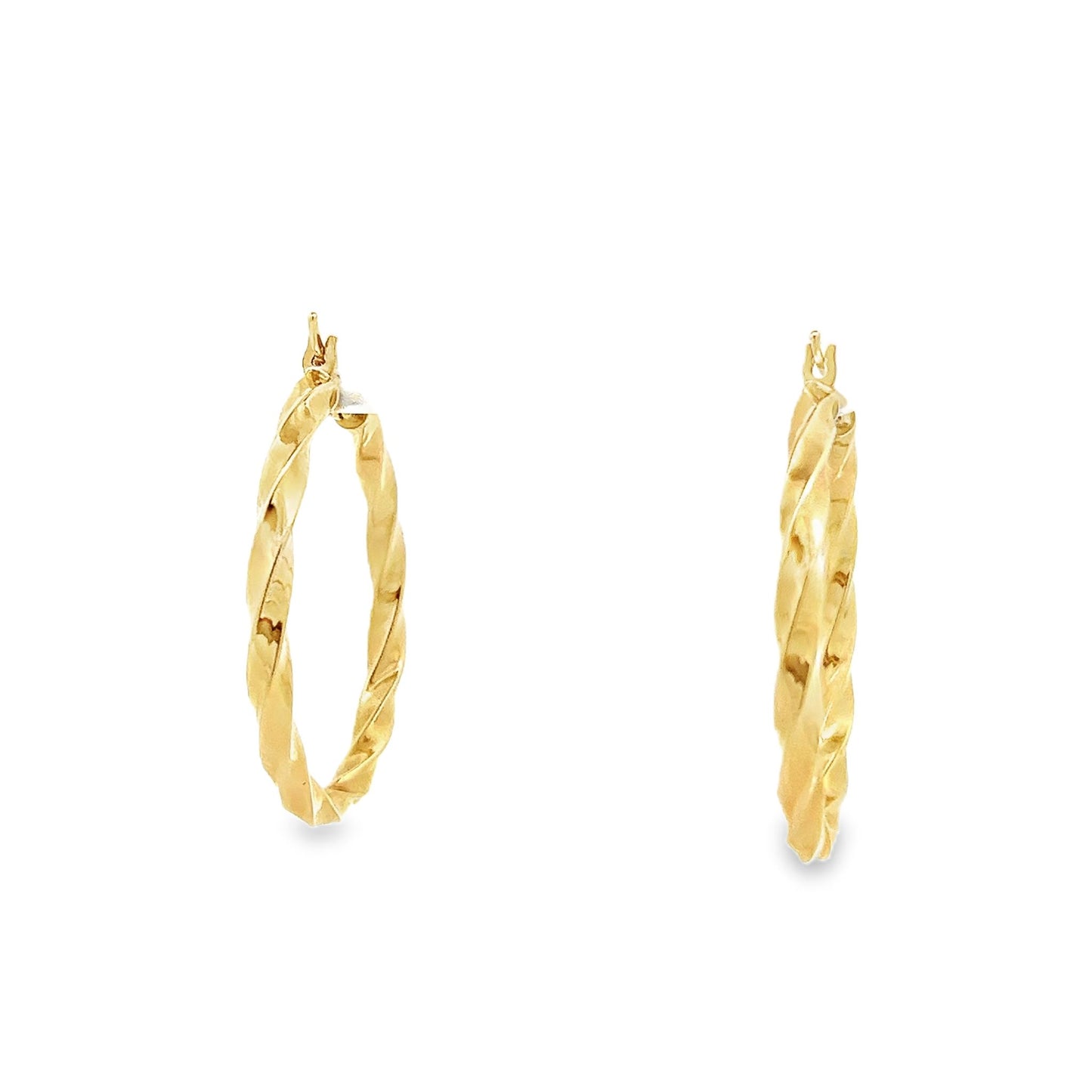 New 14ct yellow gold hoop earrings 02021241